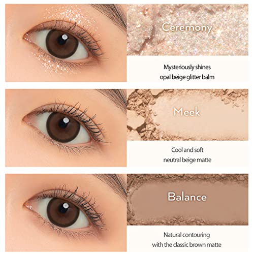 Unleashia, Glitterpedia Eyeshadow Palette, No.2 All of Brown, 0.28 Oz