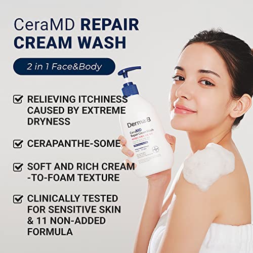 Derma:B, CeraMD Repair Cream Wash, 13.5 Fl Oz (400 Ml)