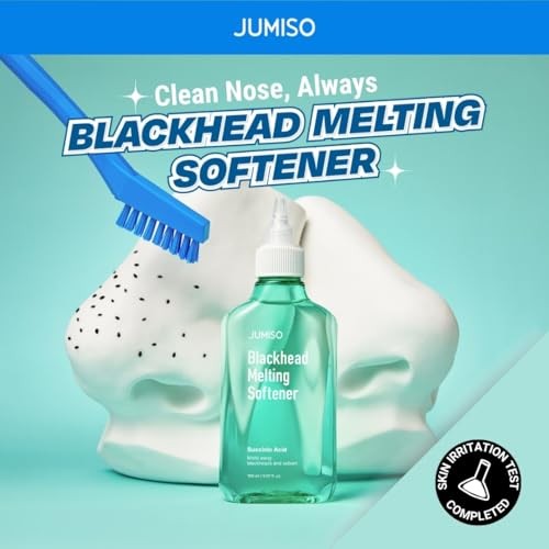 JUMISO Blackhead Melting Softener Cotton Pad Set - Korean Pore Care PHA Exfoliation Witch Hazel Tea Tree Cypress Water Sebum Control Complete Kit, 5.0