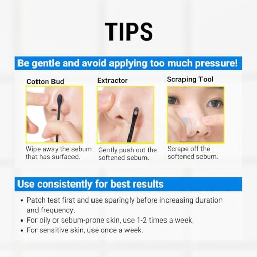 JUMISO Blackhead Melting Softener Cotton Pad Set - Korean Pore Care PHA Exfoliation Witch Hazel Tea Tree Cypress Water Sebum Control Complete Kit, 5.0