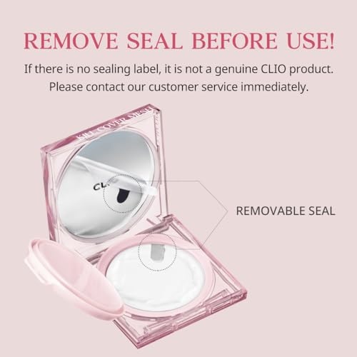 CLIO Kill Cover Mesh Glow Cushion Foundation ([Refill Included] 15g*2  23W SAND)  Glass Skin  Long-Lasting  Lightweight  Buildable Coverage