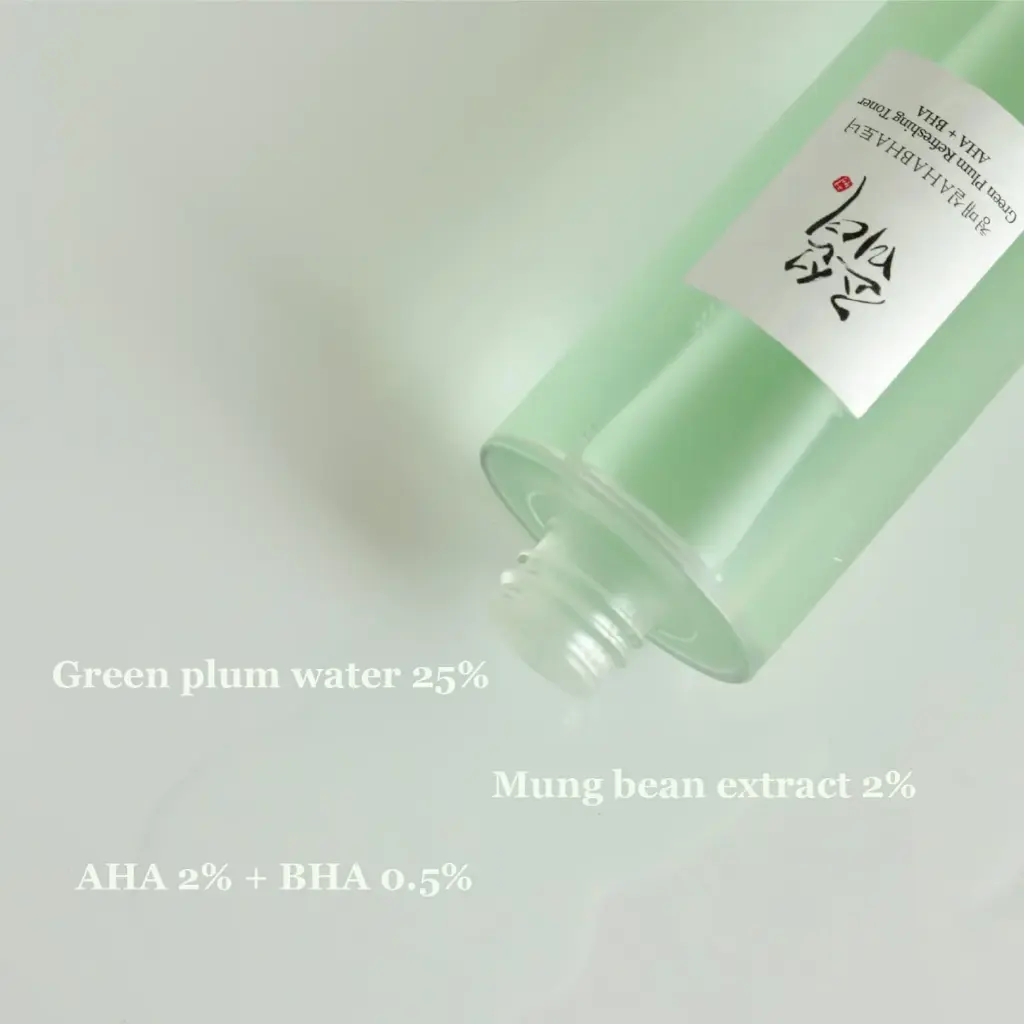 [aha-bha-green-plum-toner-150ml] BEAUTY OF JOSEON - Green Plum Refreshing Toner AHA + BHA Toner 150ml
