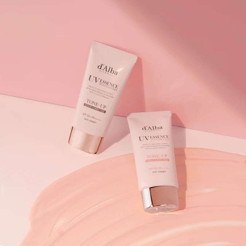 [tone-up-pink-sunscreen-50ml] D'Alba - White Truffle Waterfull Tone-up Sunscreen SPF 50+ 
