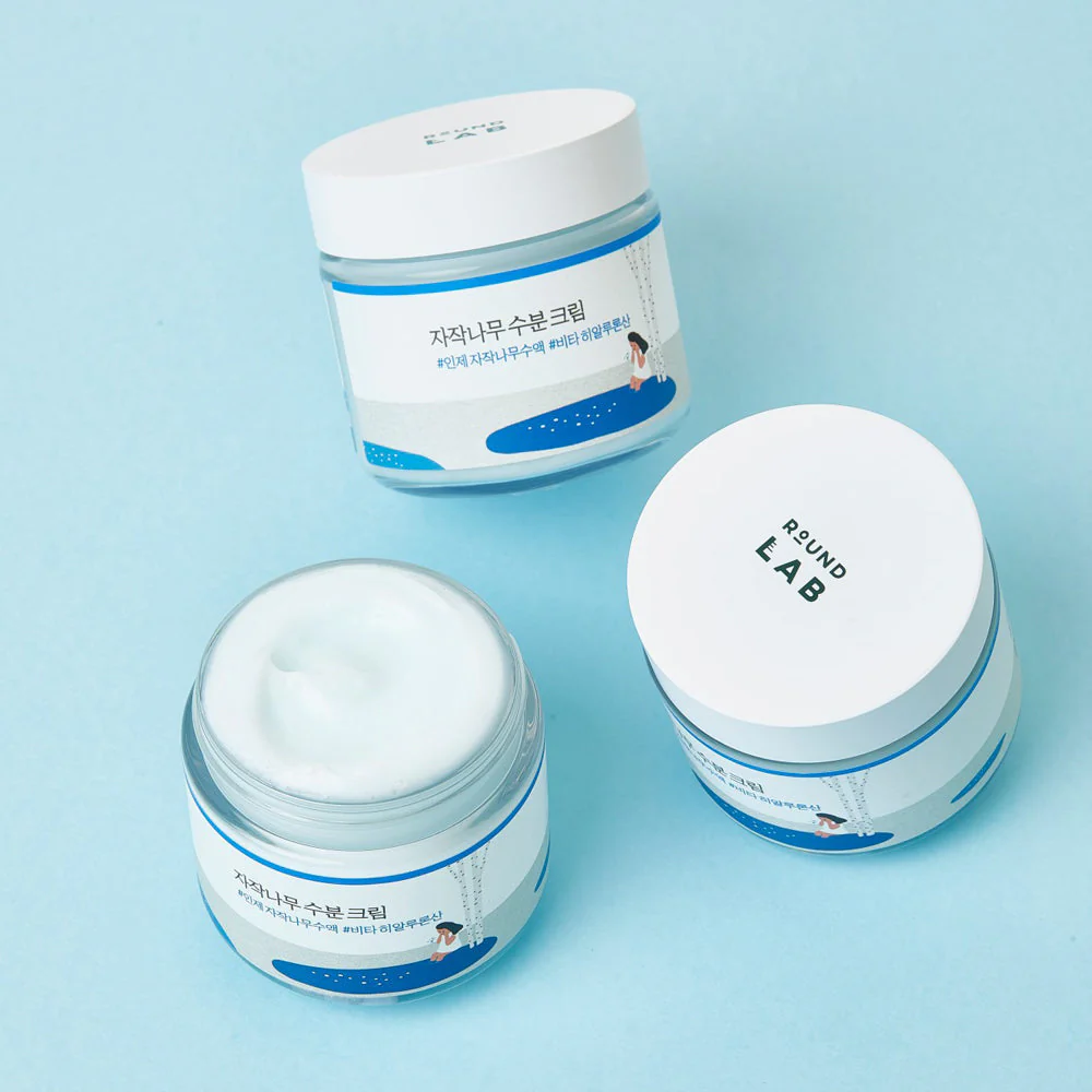 [birch-juice-moisturizing-sun-cushion] Round Lab - Birch Juice Moisturizing Cream 80 Ml