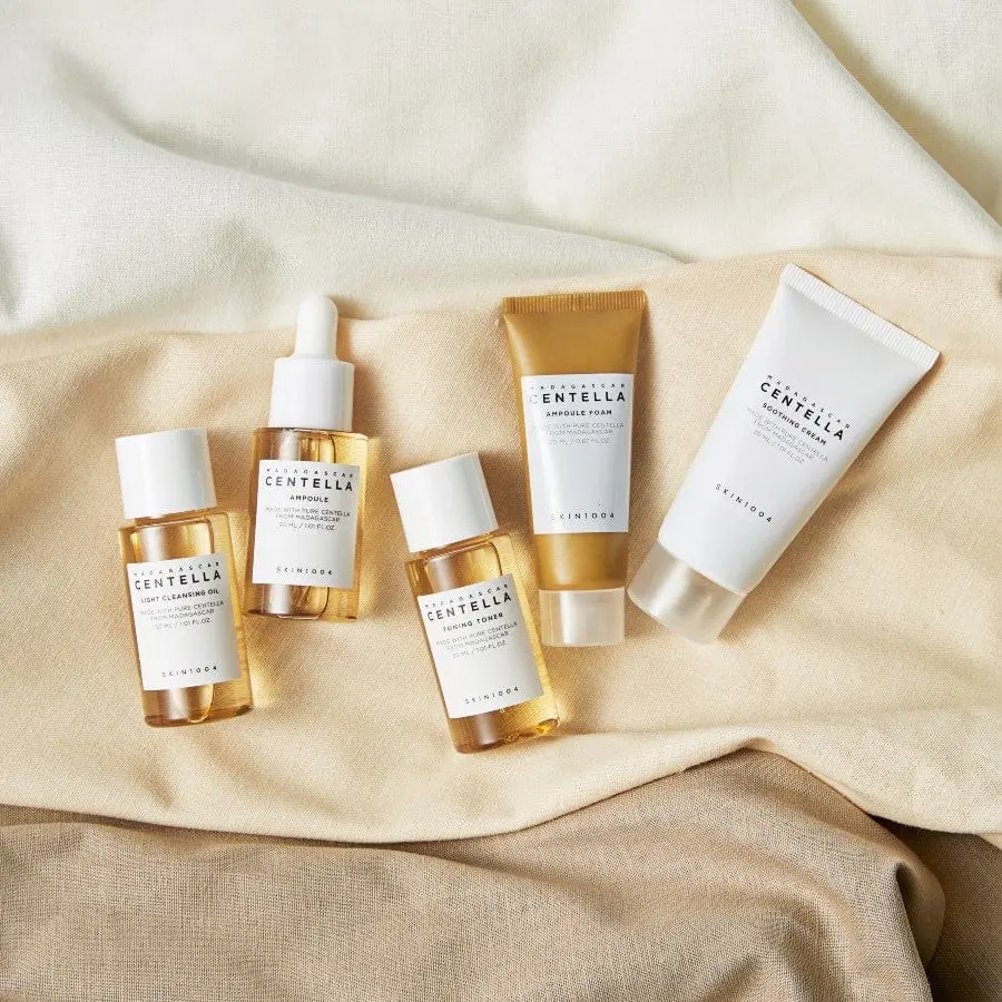 [centella-a-ampoule-kit] SKIN1004 - Madagascar Centella Travel Kit 5 Piezas