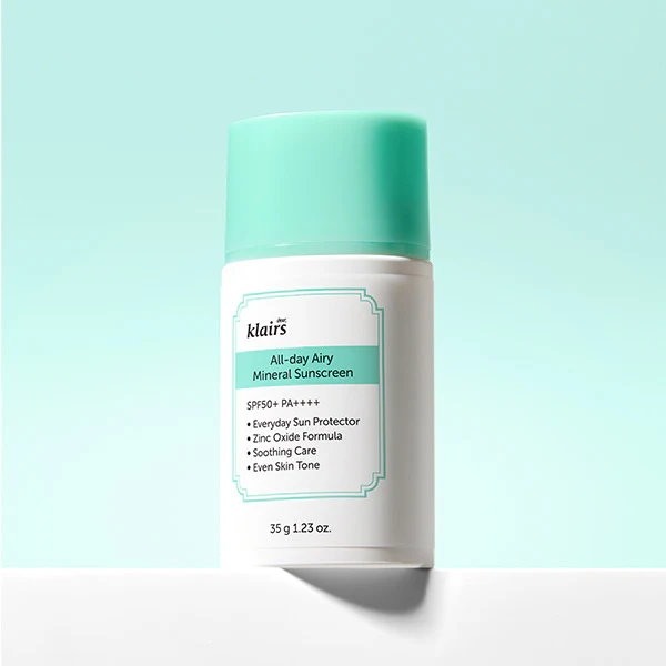 Dear, Klairs - All-day Airy Mineral Sunscreen SPF50+ PA++++ - 60g