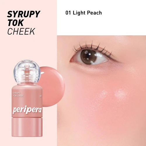 Peripera - Syrupy Tok Cheek - 9g - 01 Light Peach