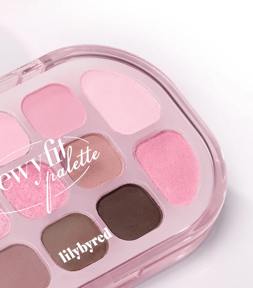 Lilybyred - Dewy Fit Palette Gift Set - 2 Types #02 Pink Milk Tea