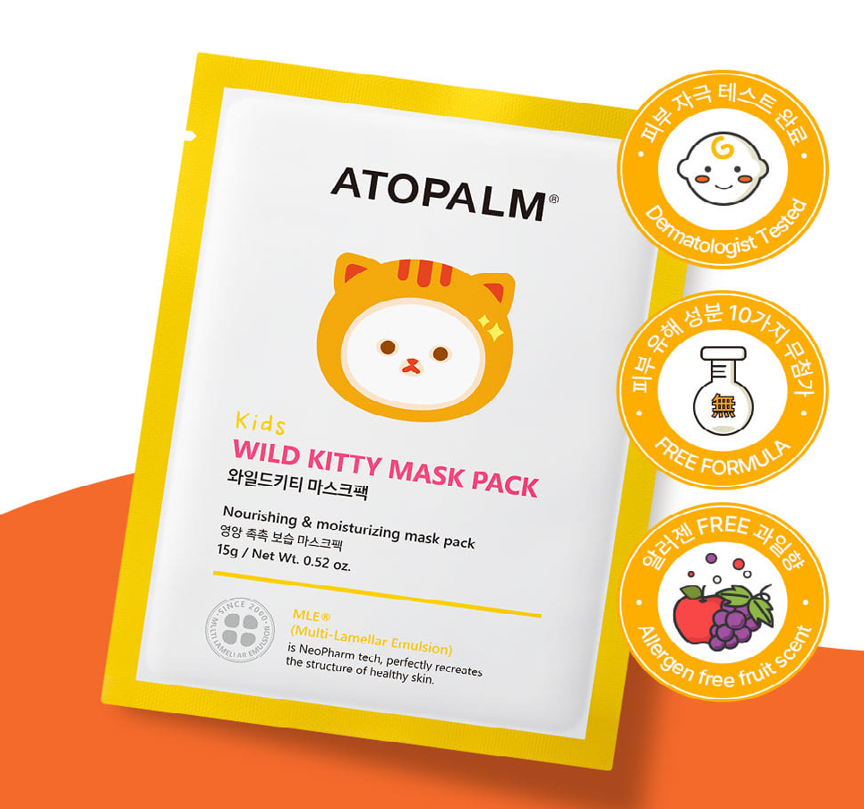 ATOPALM - Kids Kitty Mask Pack 15g X 1 Sheet