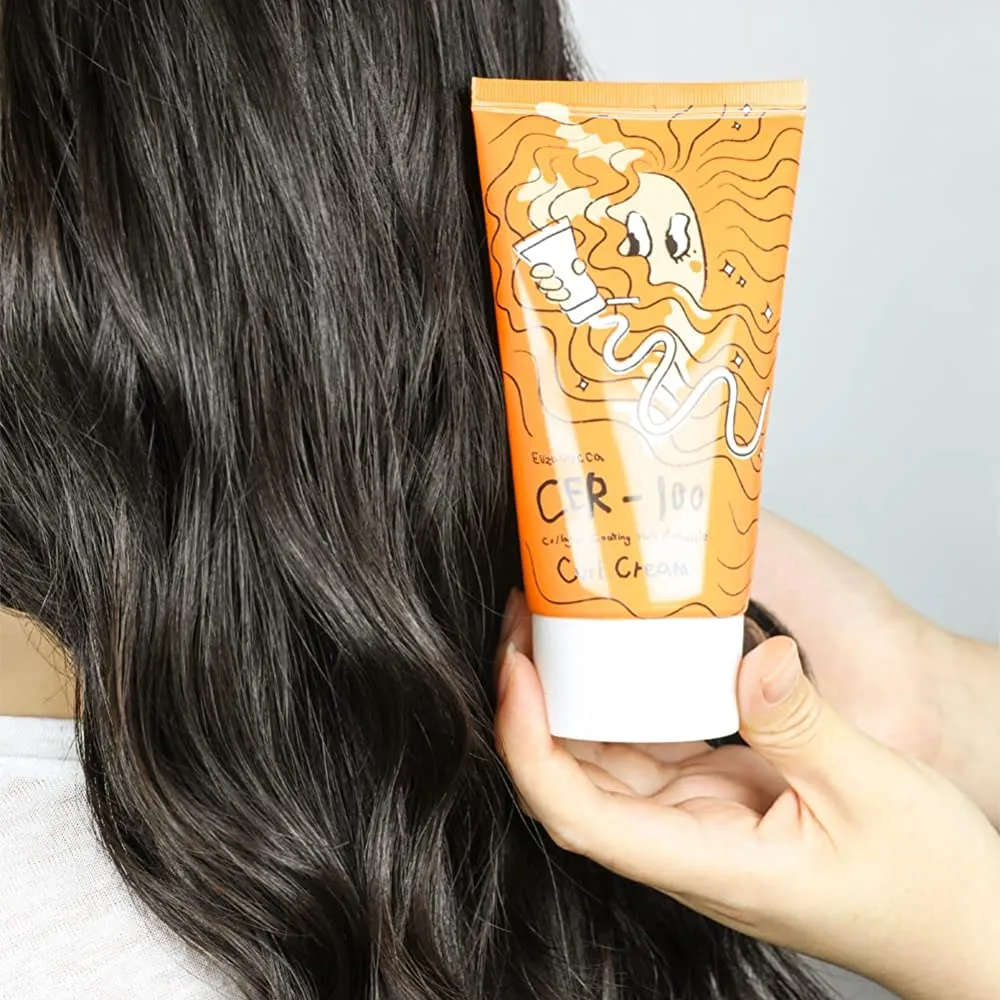 Elizavecca - Cer-100 Collagen Coating Hair a+ Muscle Curl Cream, 4.06 Fl Oz (120 Ml)